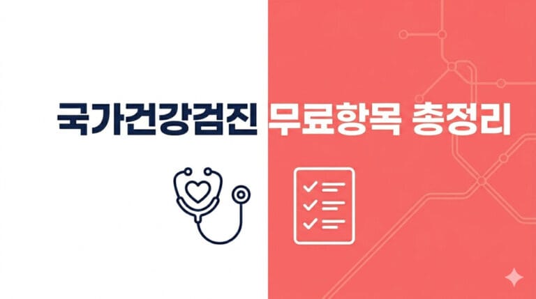 국가건강검진 무료 항목 총정리 대표 이미지