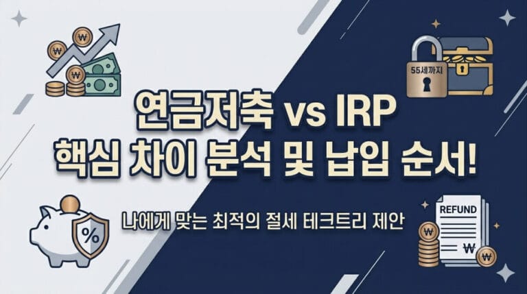 IRP vs 연금저축계좌 비교 글 대표이미지